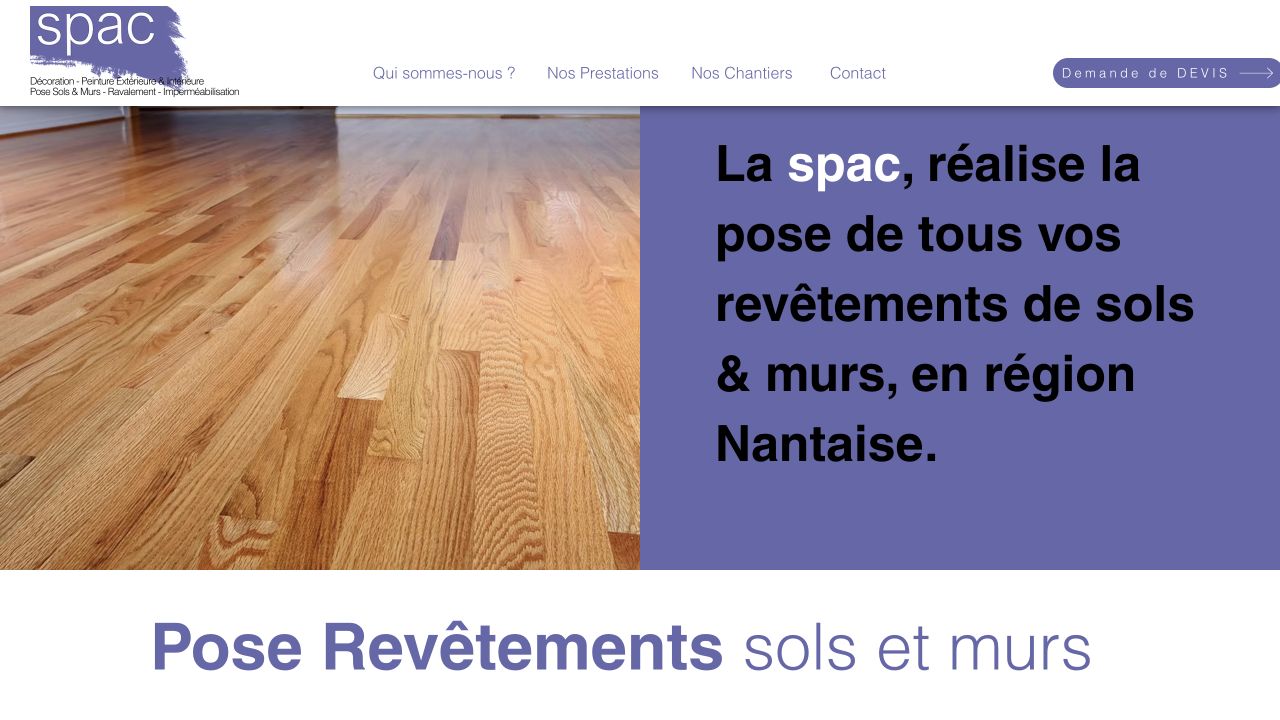 Capture du site de SPAC